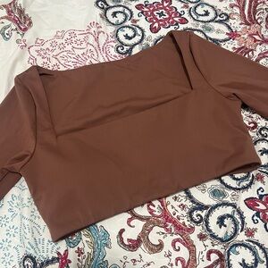 sport bra brown women's